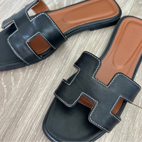 Oran Style Black Slides 6 - Picture 4 of 4